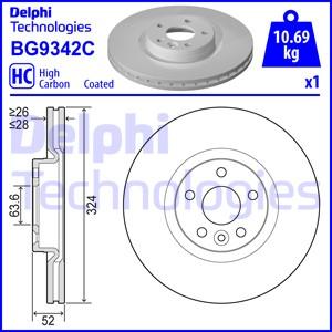 Delphi BG9342C-19B1 - Bremžu diski adetalas.lv