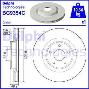 Delphi BG9354C - Bremžu diski adetalas.lv