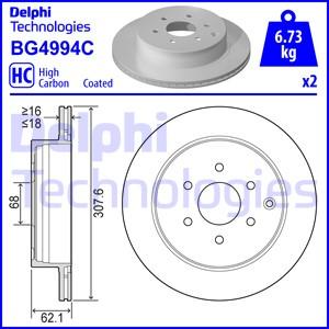 Delphi BG4994C - Bremžu diski adetalas.lv