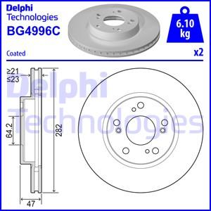 Delphi BG4996C - Bremžu diski adetalas.lv