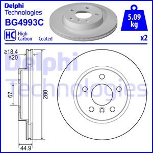 Delphi BG4993C - Bremžu diski adetalas.lv