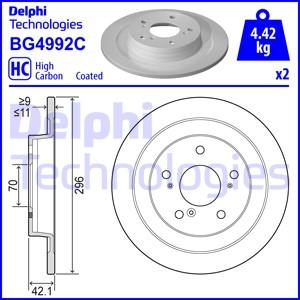 Delphi BG4992C - Bremžu diski adetalas.lv