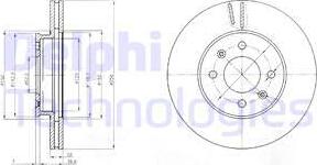 Delphi BG4096 - Bremžu diski adetalas.lv