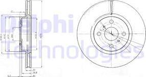 Delphi BG4054 - Bremžu diski adetalas.lv