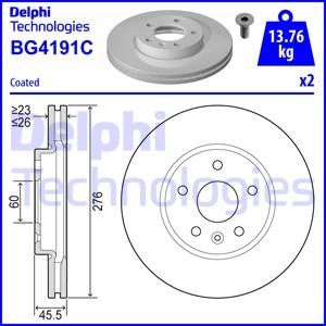 Delphi BG4191C-18B1 - Bremžu diski adetalas.lv