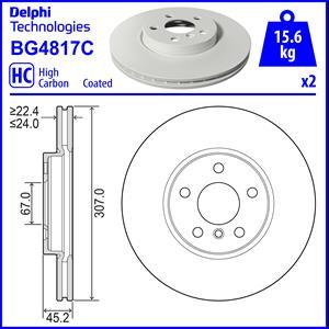 Delphi BG4817C - Bremžu diski adetalas.lv