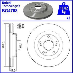 Delphi BG4768 - Bremžu diski adetalas.lv