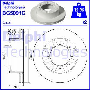 Delphi BG5091C - Bremžu diski adetalas.lv