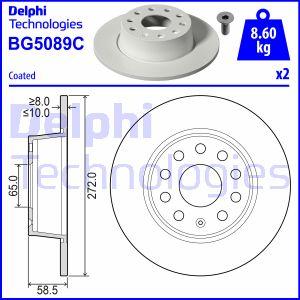 Delphi BG5089C - Bremžu diski adetalas.lv