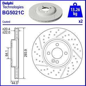 Delphi BG5021C - Bremžu diski adetalas.lv