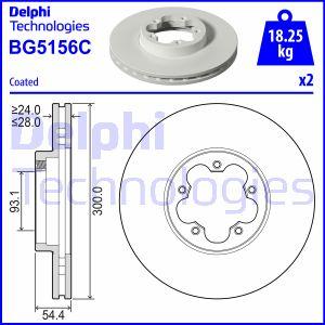 Delphi BG5156C - Bremžu diski adetalas.lv