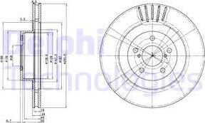 Delphi BG3413 - Bremžu diski adetalas.lv