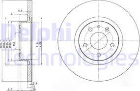 Delphi BG3420 - Bremžu diski adetalas.lv