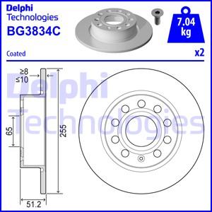 Delphi BG3834C - Bremžu diski adetalas.lv