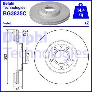 Delphi BG3835C - Bremžu diski adetalas.lv