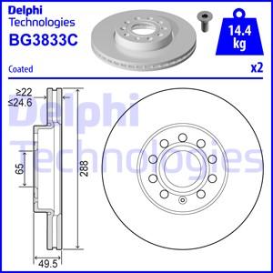 Delphi BG3833C-18B1 - Bremžu diski adetalas.lv