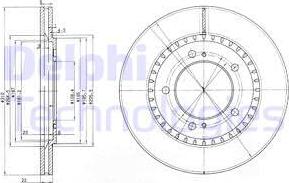 Delphi BG3821 - Bremžu diski adetalas.lv