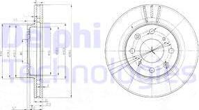 Delphi BG3794 - Bremžu diski adetalas.lv