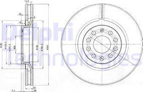 Delphi BG3714 - Bremžu diski adetalas.lv