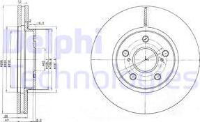 Delphi BG3735 - Bremžu diski adetalas.lv