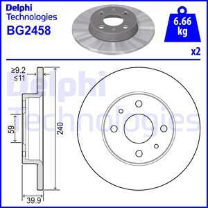 Delphi BG2458 - Bremžu diski adetalas.lv