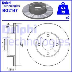 Delphi BG2147 - Bremžu diski adetalas.lv