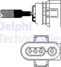 Delphi ES10403-12B1 - Lambda zonde adetalas.lv