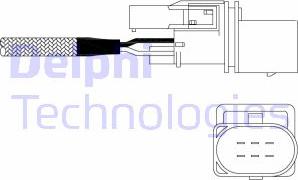 Delphi ES11026-12B1 - Lambda zonde adetalas.lv