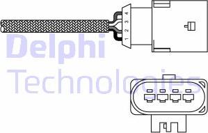 Delphi ES20303-12B1 - Lambda zonde adetalas.lv