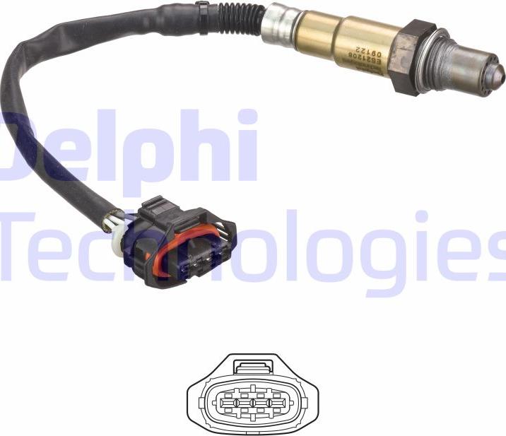 Delphi ES21208-12B1 - Lambda zonde adetalas.lv