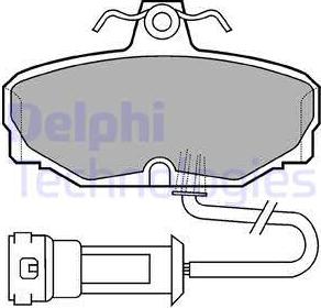 Delphi LP557 - Bremžu uzliku kompl., Disku bremzes adetalas.lv