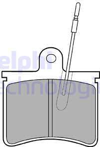 Delphi LP228 - Bremžu uzliku kompl., Disku bremzes adetalas.lv