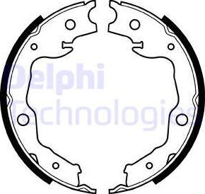 Delphi LS1999 - Bremžu loku komplekts adetalas.lv