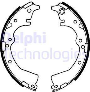 Delphi LS1639 - Bremžu loku komplekts adetalas.lv