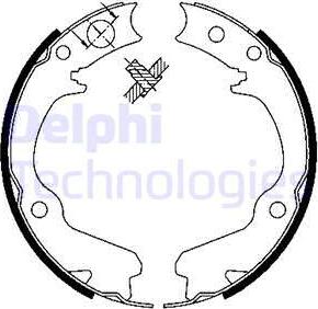 Delphi LS1899 - Bremžu loku komplekts adetalas.lv