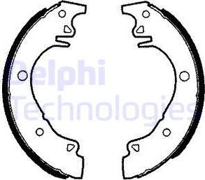 Delphi LS1342 - Bremžu loku komplekts adetalas.lv