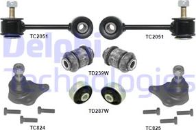 Delphi TC1970KIT-11B1 - Remkomplekts, Neatk. balstiekārtas šķērssvira adetalas.lv