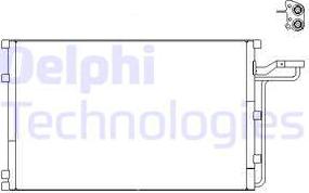 Delphi TSP0225659 - Kondensators, Gaisa kond. sistēma adetalas.lv