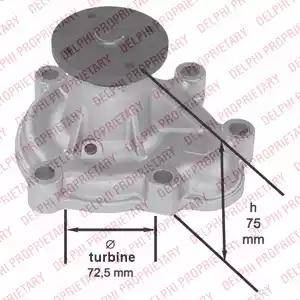 Delphi WP1872 - Ūdenssūknis adetalas.lv