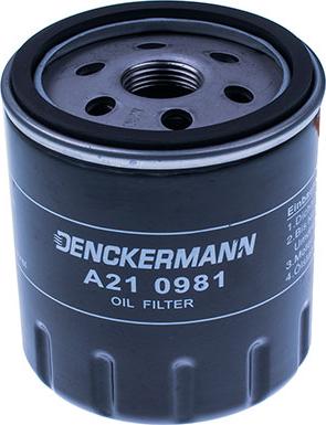 Denckermann A210981 - Eļļas filtrs adetalas.lv