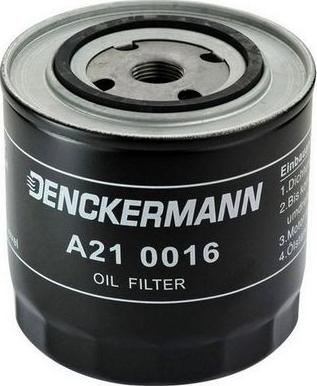 Denckermann A210016 - Eļļas filtrs adetalas.lv