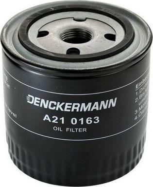 Denckermann A210163 - Eļļas filtrs adetalas.lv