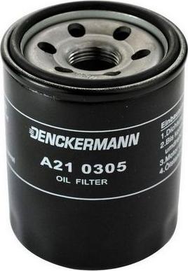 Denckermann A210305 - Eļļas filtrs adetalas.lv