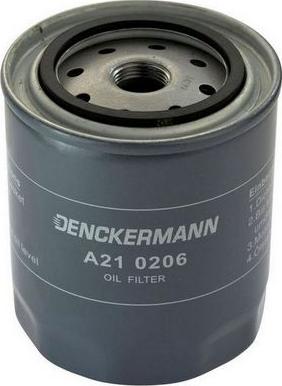 Denckermann A210206 - Eļļas filtrs adetalas.lv