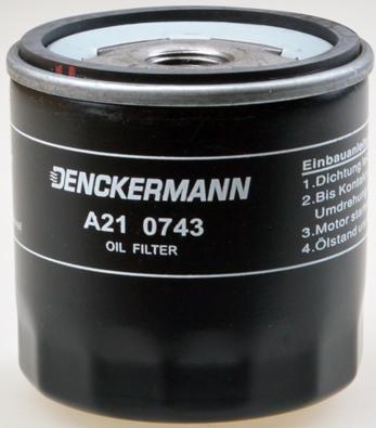 Denckermann A210743 - Eļļas filtrs adetalas.lv