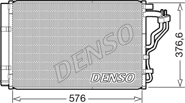 Denso DCN43008 - Kondensators, Gaisa kond. sistēma adetalas.lv