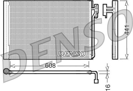 Denso DCN14001 - Kondensators, Gaisa kond. sistēma adetalas.lv