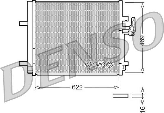 Denso DCN10016 - Kondensators, Gaisa kond. sistēma adetalas.lv