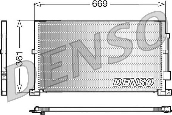 Denso DCN10012 - Kondensators, Gaisa kond. sistēma adetalas.lv