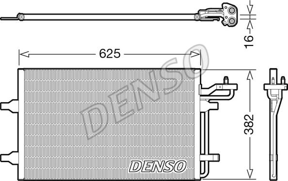 Denso DCN33009 - Kondensators, Gaisa kond. sistēma adetalas.lv